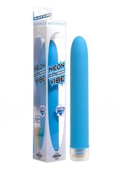Neon Luv Touch Vibrator Waterproof 6.75 Inch Blue