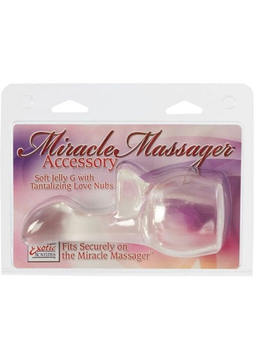 Miracle Massager Accessory Soft Jelly G With Love Nubs 6 Inch Clear