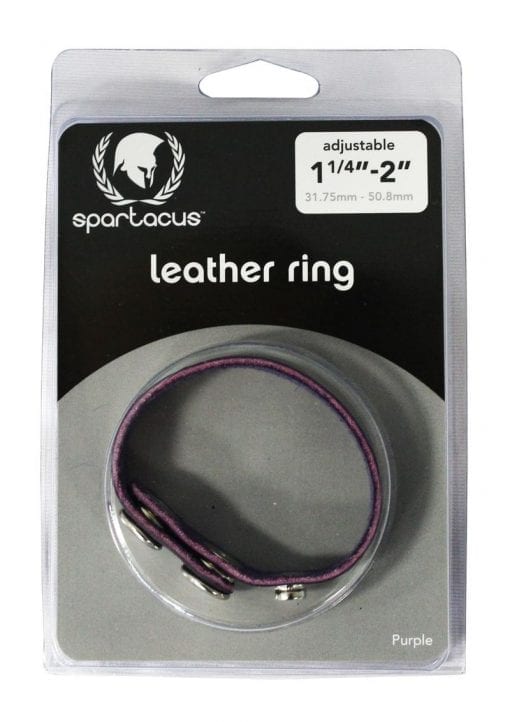 Crave Oiltan Cock Ring Leather Purple