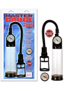 MASTER GAUGE PENIS PUMP 8 INCH CLEAR