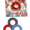 Ringos Silicone Cock Rings Waterproof 18 Per Display Assorted Colors