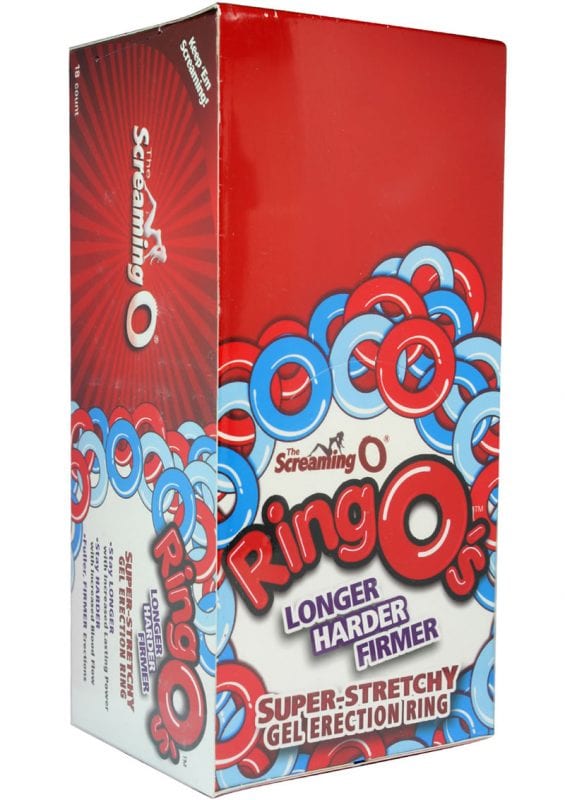 Ringos Silicone Cock Rings Waterproof 18 Per Display Assorted Colors