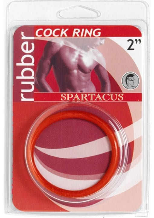 Rubber Cock Ring 2 Inch Red