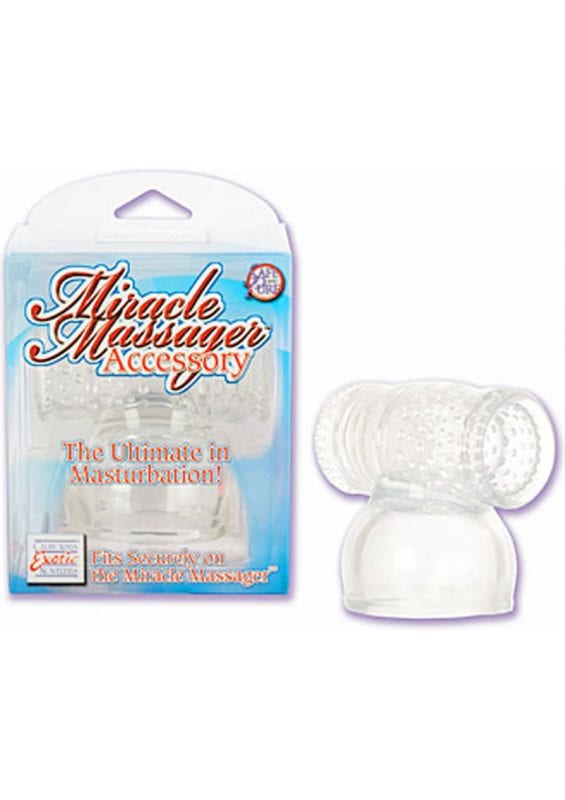 Miracle Massager Accessory Male Masturbation 3.75 Inch Clear