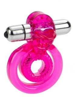 Dual Clit Flicker With Removable Waterproof Stimulator Pink