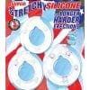All American Triple Rings Silicone Cockrings Waterproof Clear