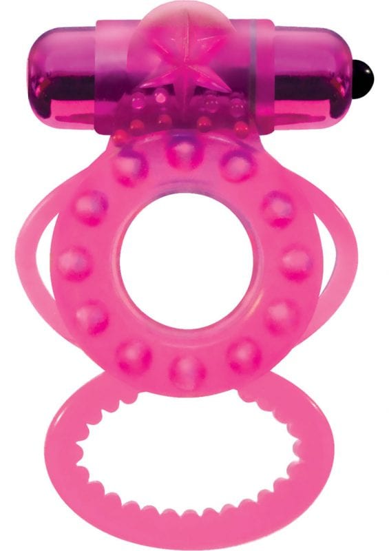 Magna Man Magnetic Vibrating Cock Ring Magenta