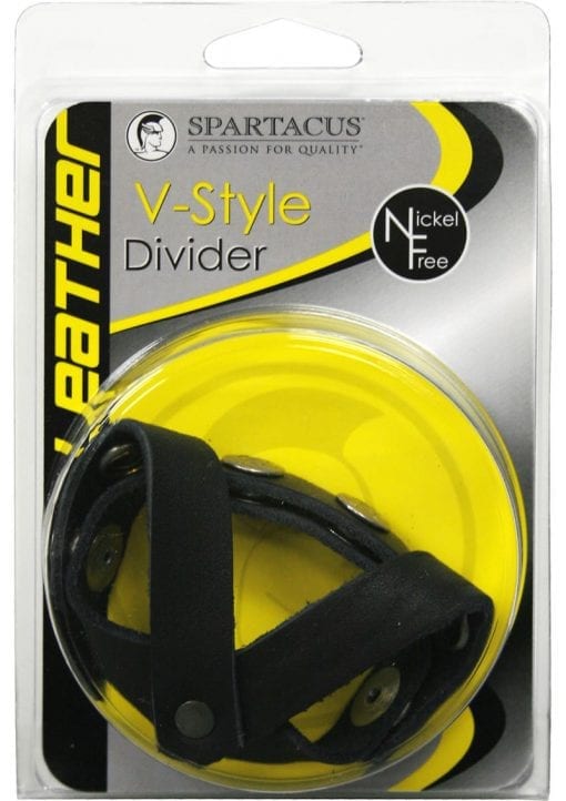 V Style Cock and Ball Divider Black