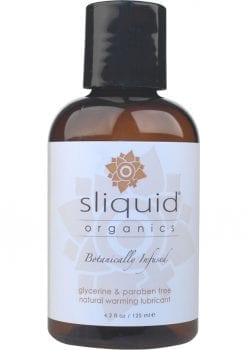 Sliquid Organics Sensation Botanically Infused Naturally  Warming Lubricant 4.2 Ounce
