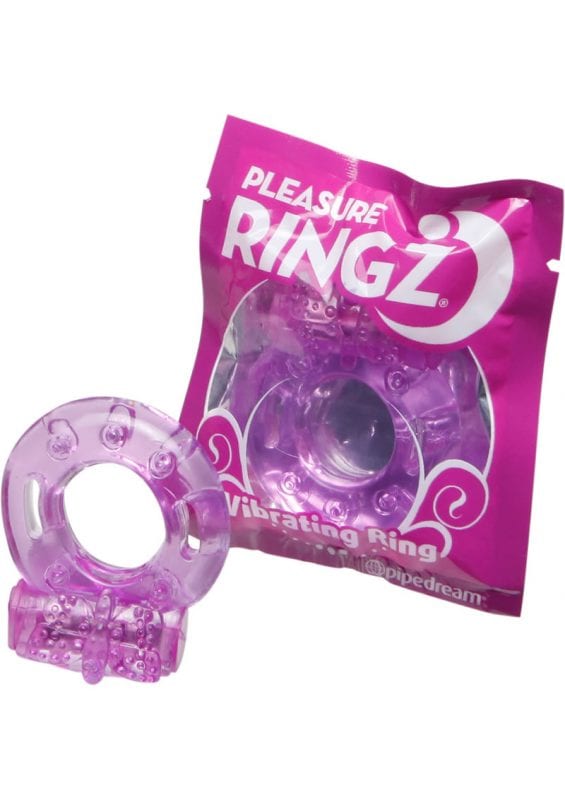 Vibrating Pleasure Ringz Disposable Cockring 36 Per Bowl