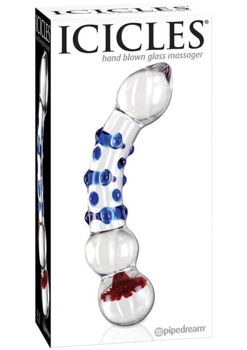 Icicles No 18 Glass Dong 7.5 Inch Clear