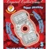 The Macho Crystal Collection Partners Pleasure Ring 7 Function Waterproof Clear