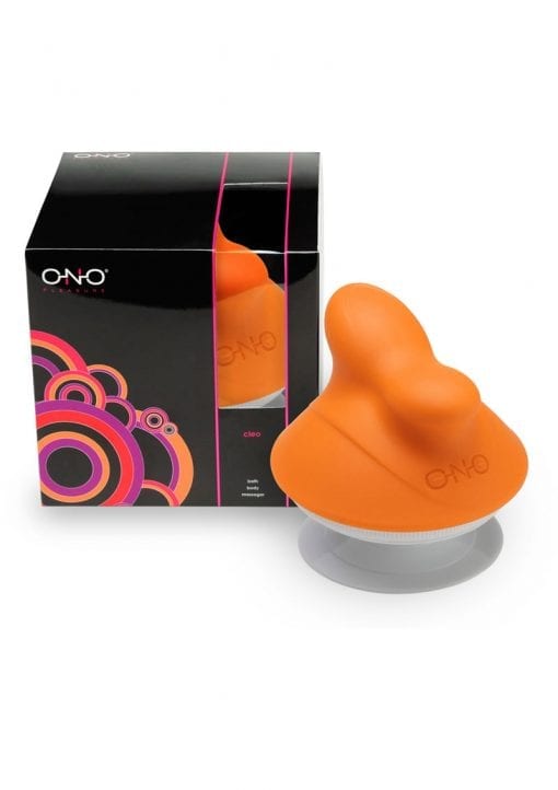 Ono Cleo Silicone Body Massager Waterproof Orange