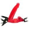Double Penetrator Strap On Cock Ring Waterproof Red
