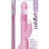 Remote Control Thrusting Rabbit Pearl Vibrator 10.25 Inch Pink