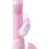 Remote Control Thrusting Rabbit Pearl Vibrator 10.25 Inch Pink