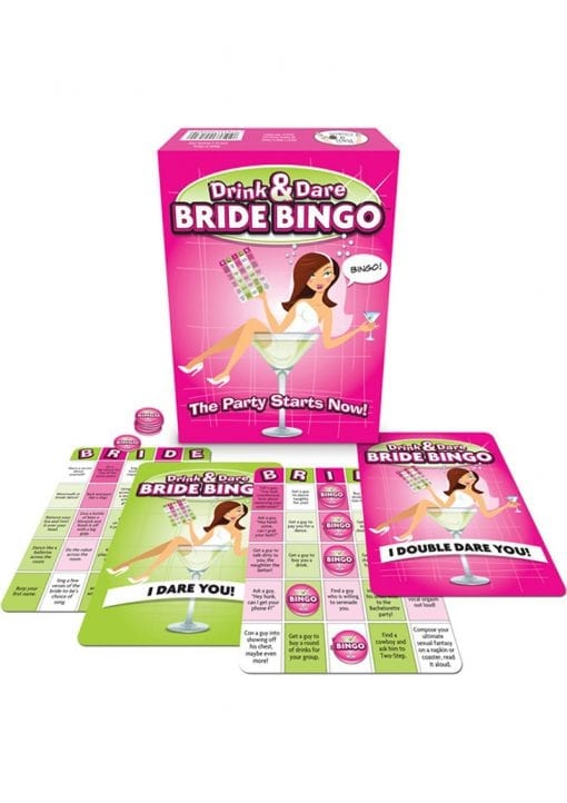 Drink And Dare Bride Bingo Card Game