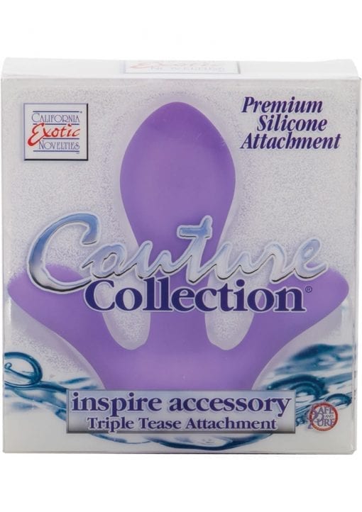 Couture Collection Inspire Accessory Triple Tease Silicone Attachment Purple