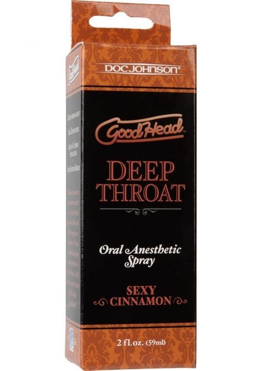 Goodhead Deep Throat Oral Anesthetic Spray Sexy Cinnamon Ounce Wholesale Adult Toys