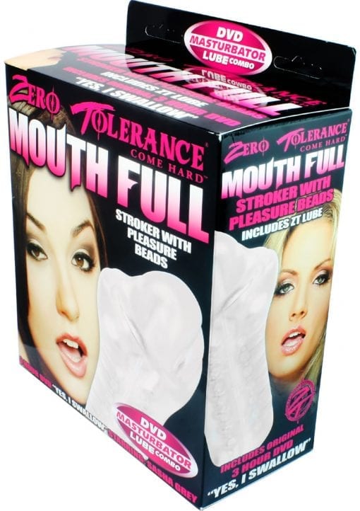 Zero Tolerance Mouth Full Stroker with Pleasure Beads Clear