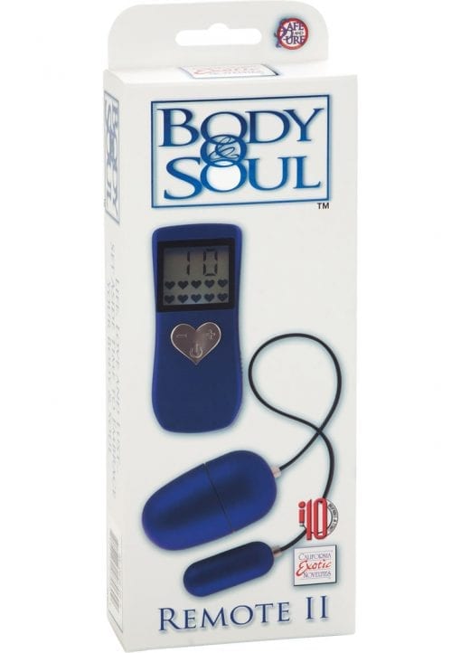 Body And Soul Remote II Egg Waterproof Blue