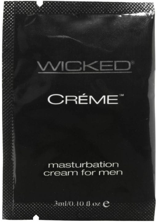 Wicked Creme Masturbation Cream For Men Foil Packs 144 Per Bag