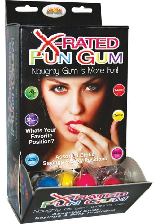 Xrated Fun Gum Counter Display Assorted 90 Each Per Display