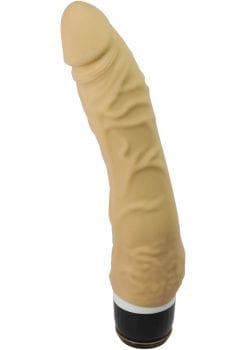 Timeless Classics Super Teaser Silicone Vibrator Waterproof 7 Inch Flesh