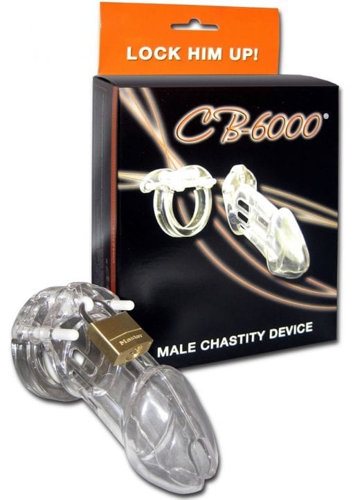 CB-6000 Male Chasity Device Clear