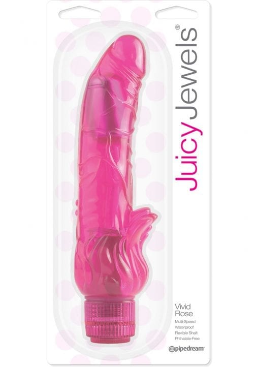 Juicy Jewels Vivid Rose Vibrator Waterproof Red