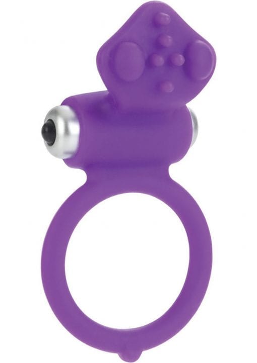 Body And Soul Affection Silicone Cockring Waterproof Purple 1.5 Inch Diameter