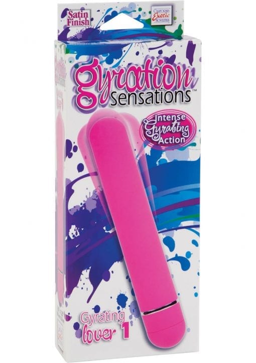 Gyration Sensations Gyrating Lover 1 Satin Finish Vibrator Waterproof Pink