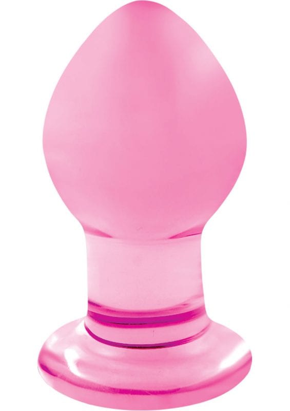 Crystal Anal Plug Premium Glass Small - Pink