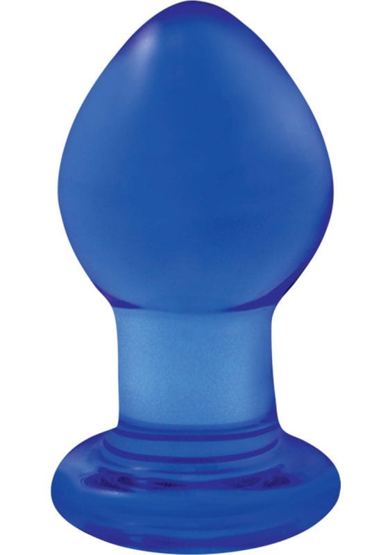 Crystal Anal Plug Premium Glass Small - Blue