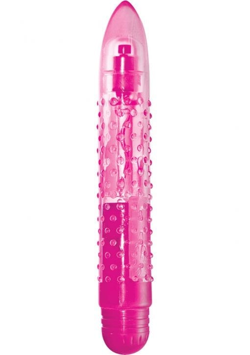 Light Up Orgasmic Gels Ravish Jelly Vibrator Waterproof Pink 6.5 Inch