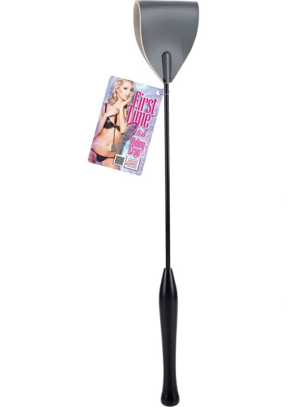 First Time Fetish Riding Crop Grey 16.5 Inch