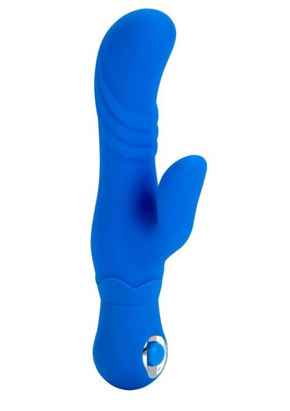 Silicone Thumper G Vibrator Waterproof Blue