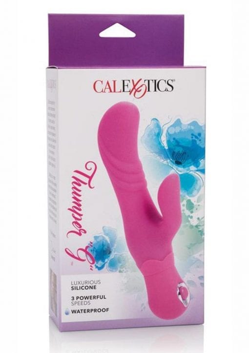 Silicone Thumper G Vibrator Waterproof Pink
