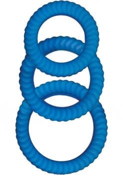 Ram Ultra Cocksweller Silicone Cock Rings Waterproof Blue