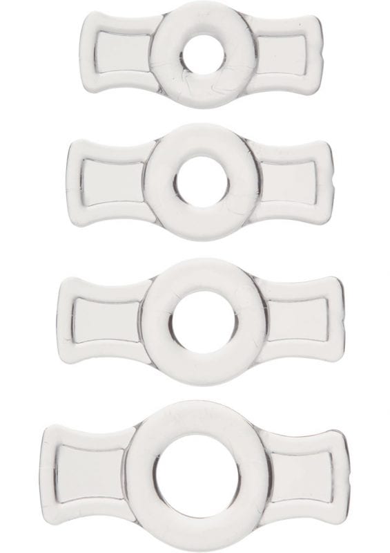 TitanMen Tools Cock Ring Set Clear 4 Each Per Set