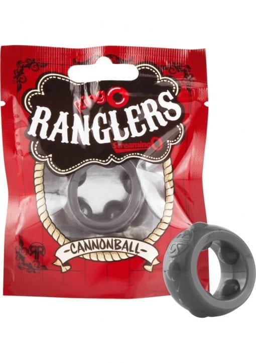 Ringo Rangler Cannonball Cockring Grey 10 Each Per Box