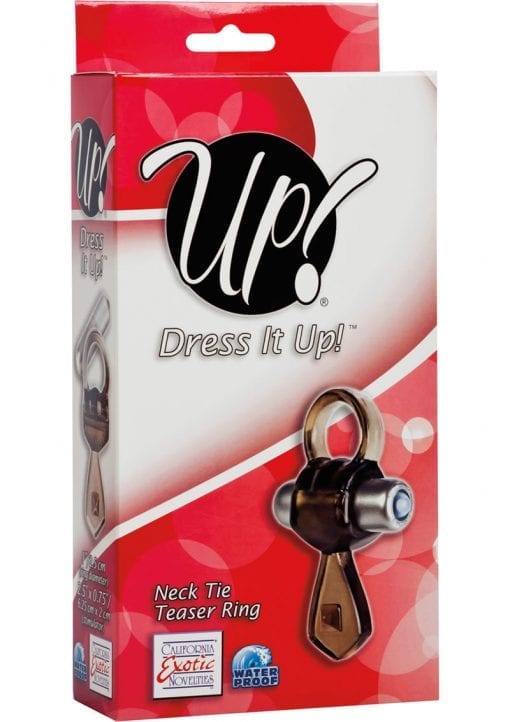 Up Dress It Up Neck Tie Teaser Ring Cockring Waterproof Smoke