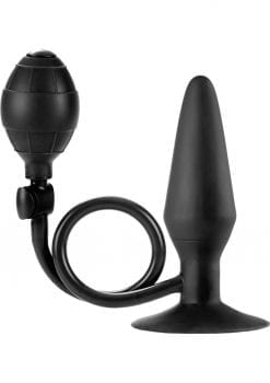 Colt Large Pumper Plug Silicone Inflatable Butt Plug Black