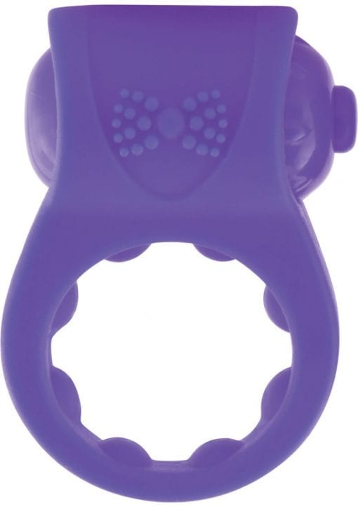 Primo Tux Silicone Vibe Ring Waterproof Purple 6 Piece Display