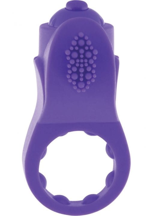 Primo Apex Premium Silicone Vibe Ring Waterproof Purple 6 Piece Display