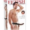 Fetish Fantasy Hollow Adjustable Strap On 8 Inch Brown