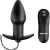 Anal Fantasy Collection Remote Control Silicone Plug Waterproof Black 4 Inch
