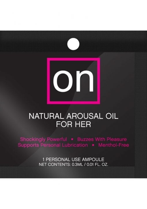 Sensuva On Natural Arousal Oil For Her .3ml 75 Per Bowl
