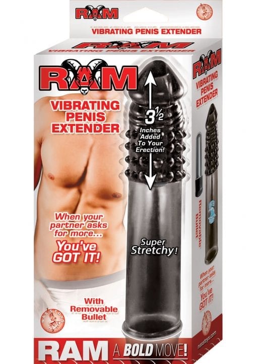 Ram vibrating Penis Extender Smoke 7.5 Inch