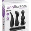 Anal Fantasy Collection Silicone Anal Adventure Kit Waterproof Black
